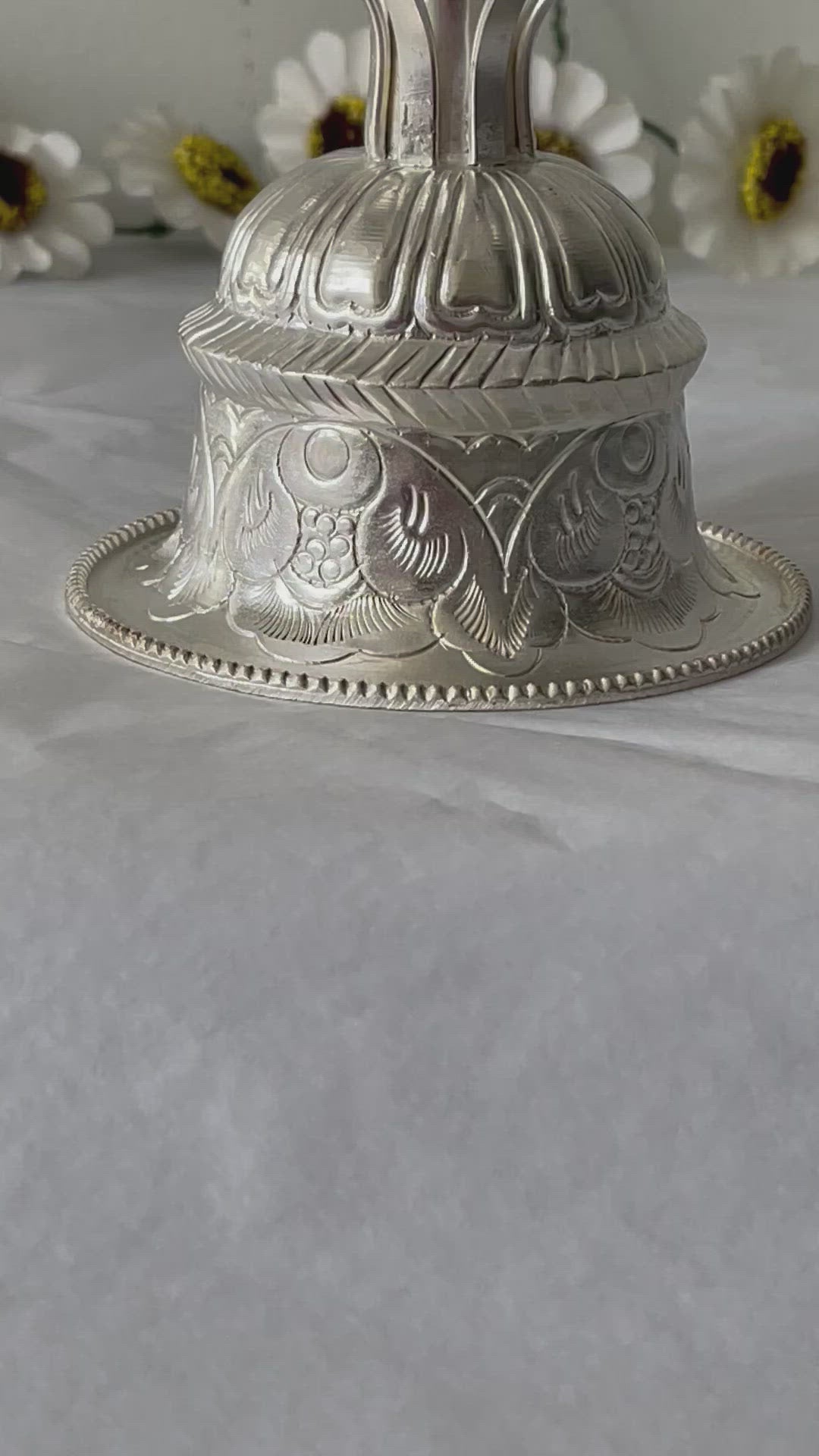 Tihar Special Thali Silver Coated (Round Style)